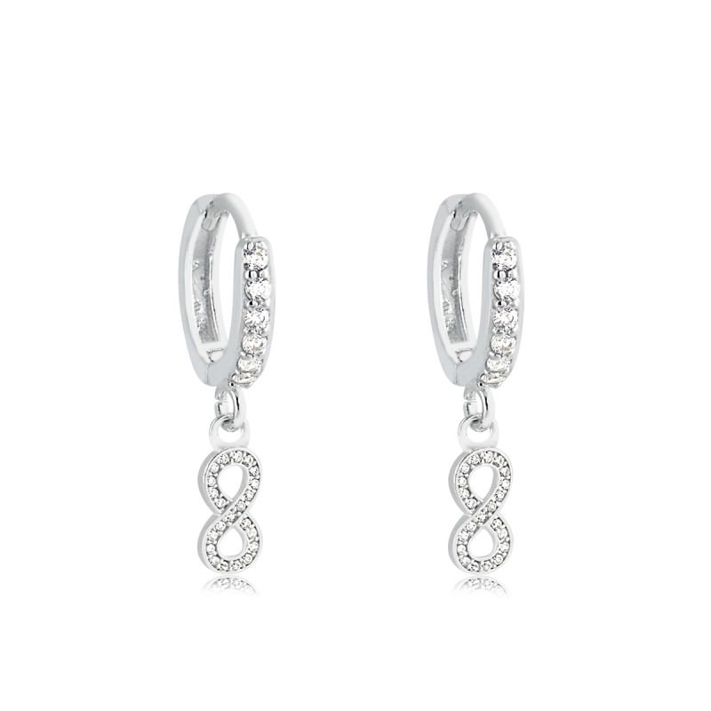 ARGOLA PRATA 925 INFINITO COM ZIRCÔNIAS