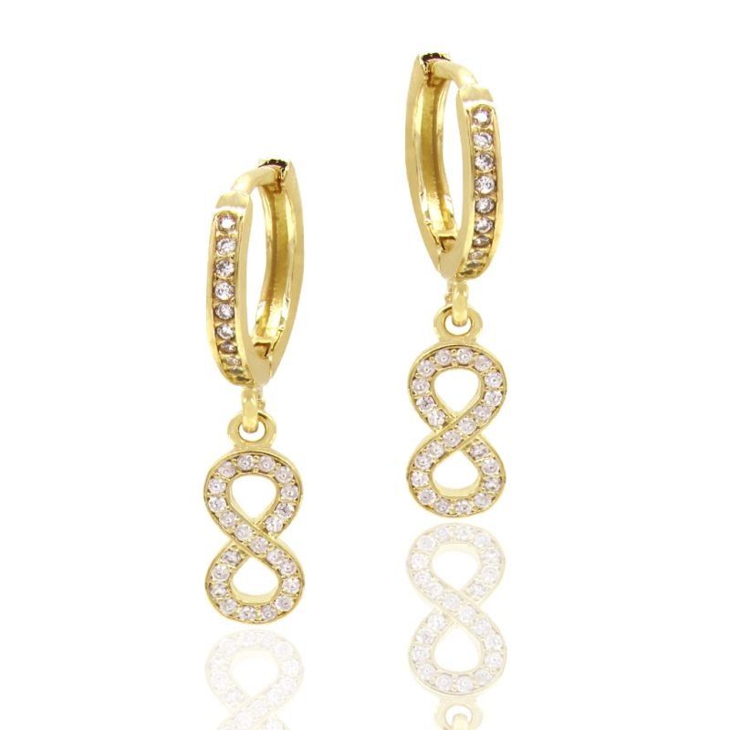 ARGOLA INFINITO COM ZIRCÔNIAS