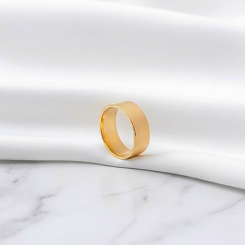 ALIANÇA BANHADA A OURO 18K