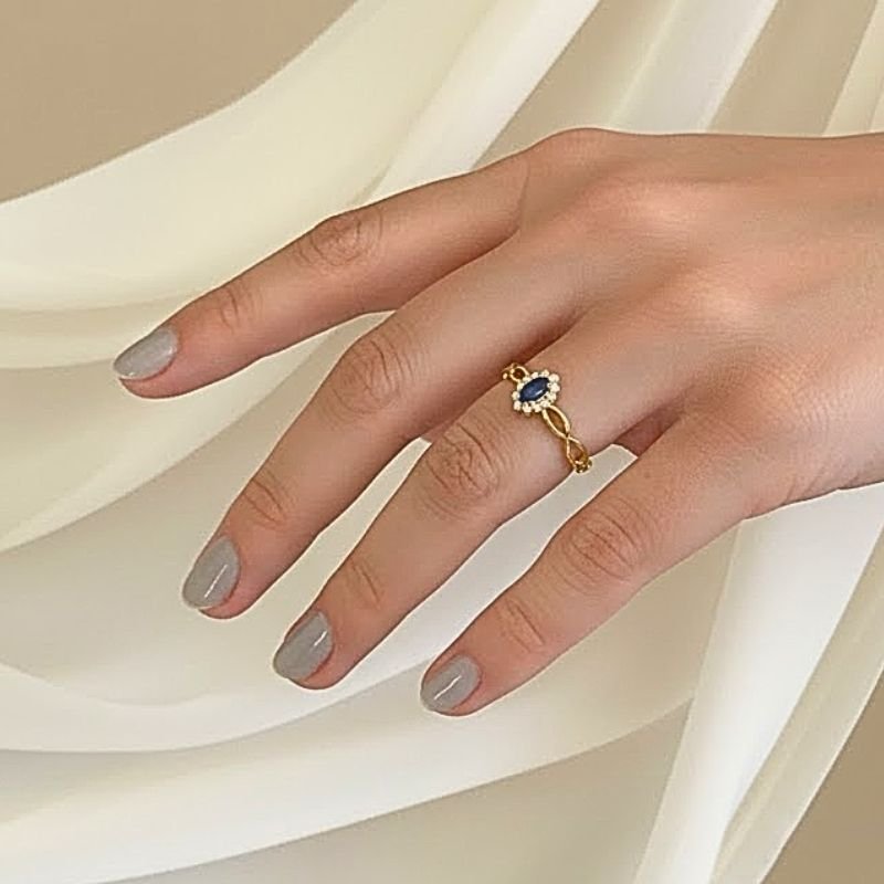 ANEL FORMATURA PEDRA CENTRAL COLORIDA