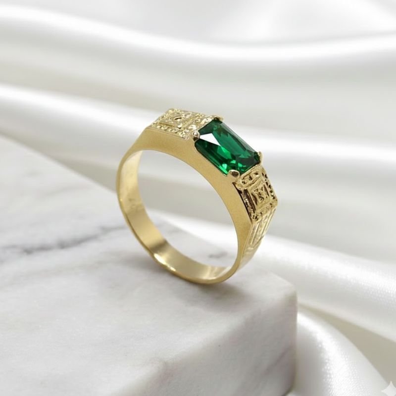 ANEL MASCULINO BANHADO O OURO 18K