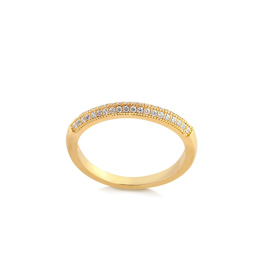 ANEL PEDRAS BANHADO A OURO