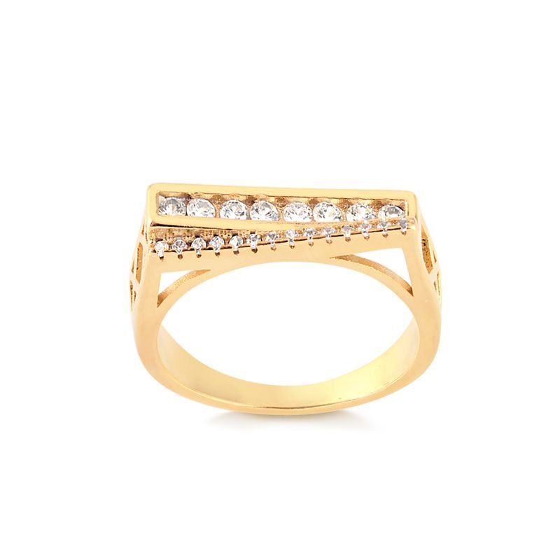 ANEL QUADRADO ZIRCÕNIAS