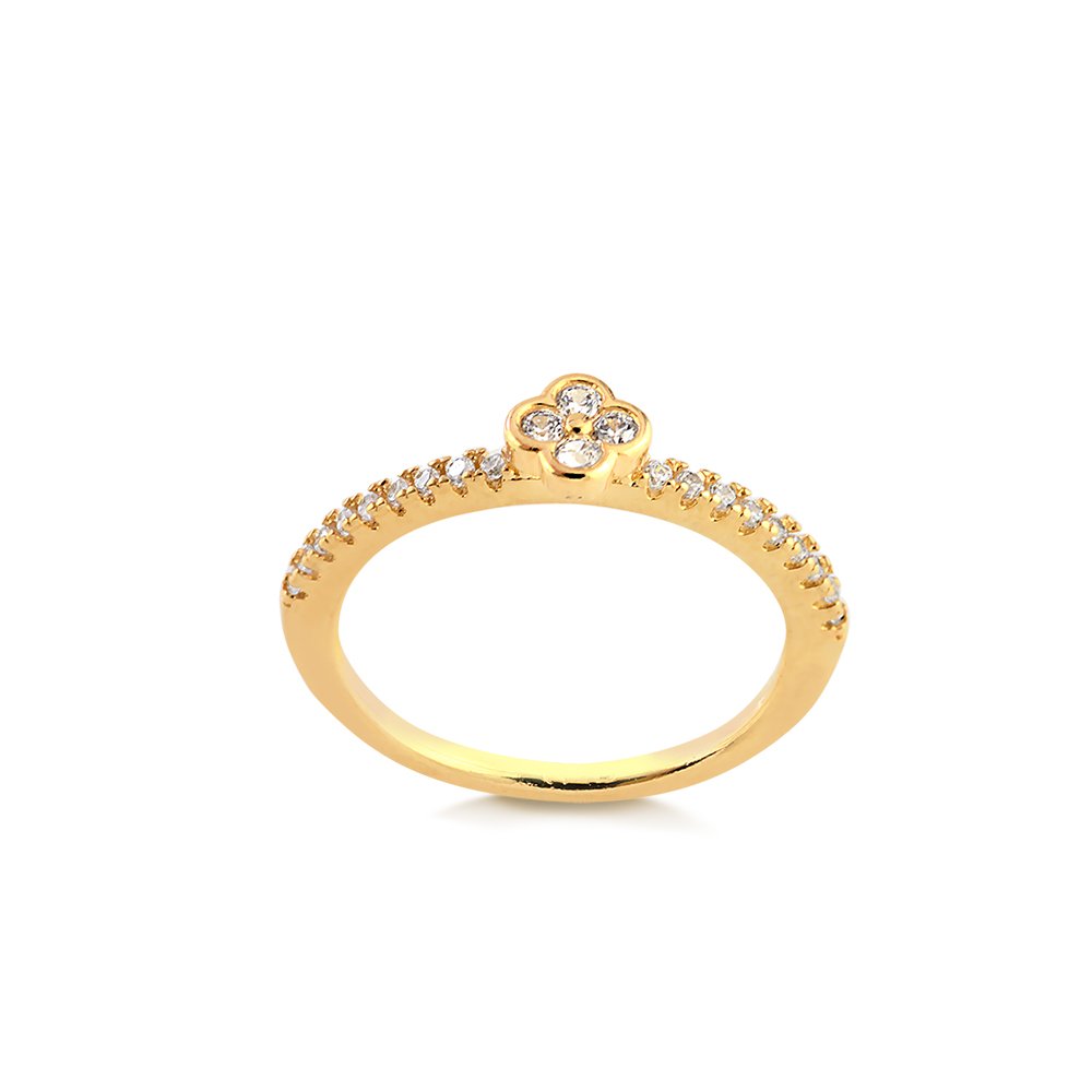 ANEL TREVO PEDRAS DELICADO