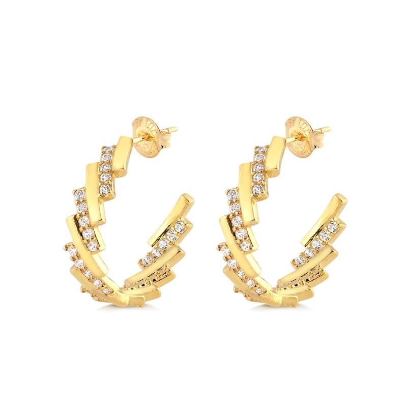 ARGOLA DIFERENCIADA COM PEDRAS