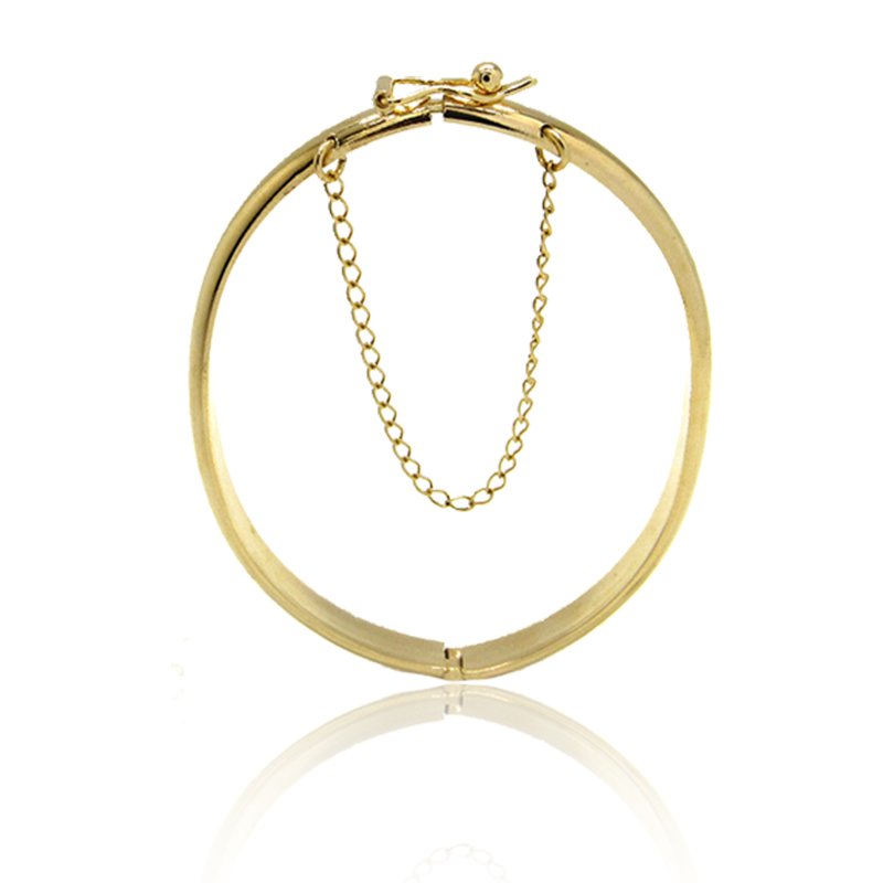 BRACELETE LISO REDONDO COM PEGA LADRÃO