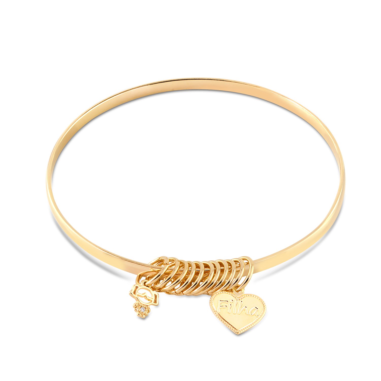 BRACELETE FILHA COM ARGOLAS