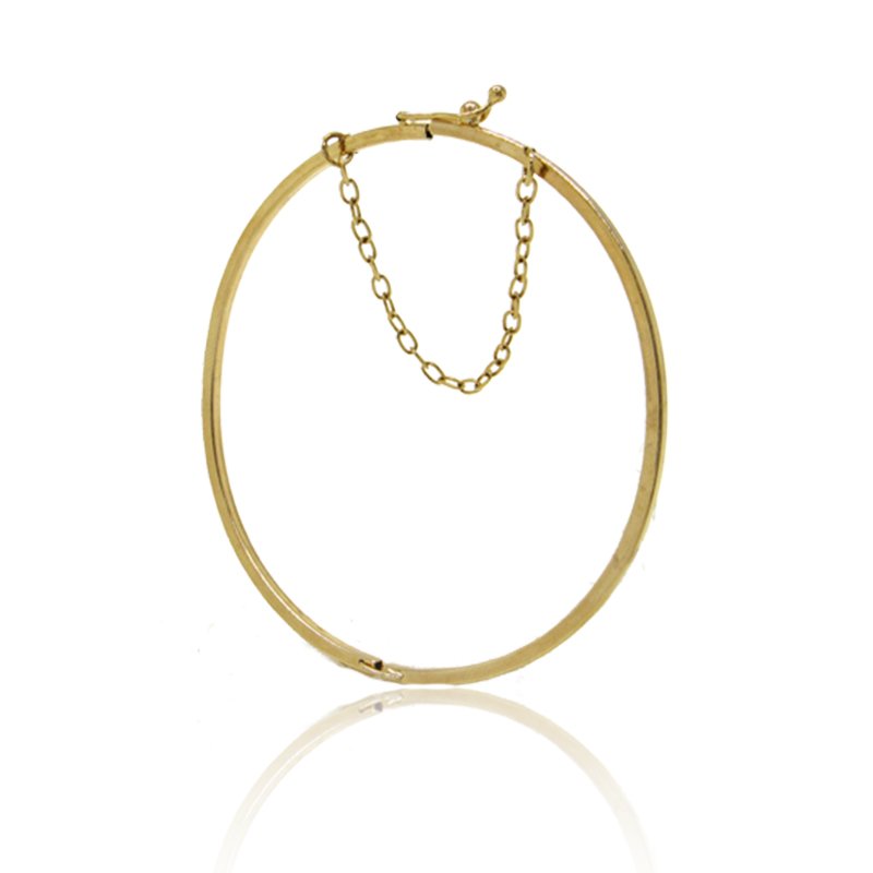 BRACELETE FINO QUADRADO COM PEGA LADRÃO