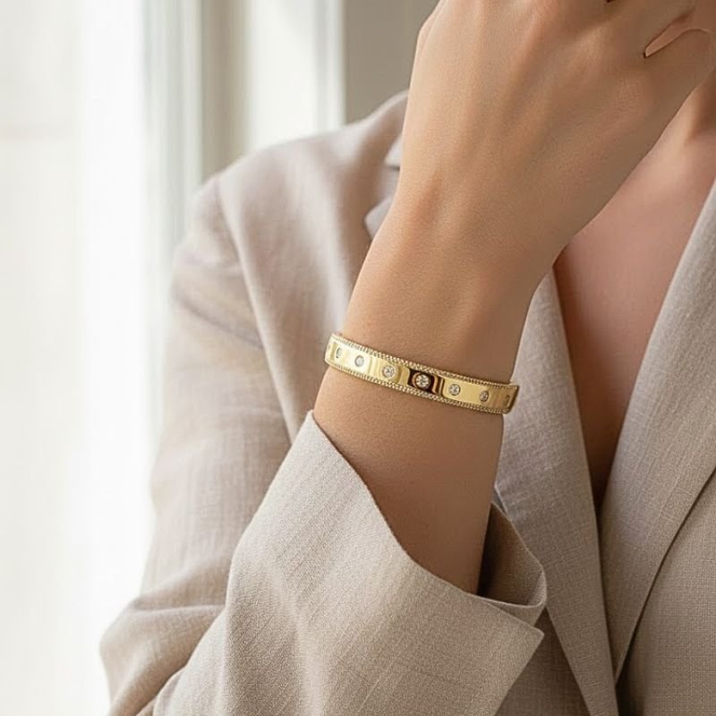 BRACELETE INSPIRAÇÃO COM PEDRAS