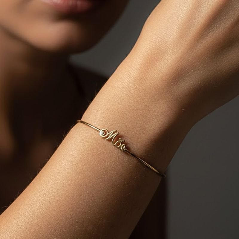 BRACELETE MÃE COM PEDRAS