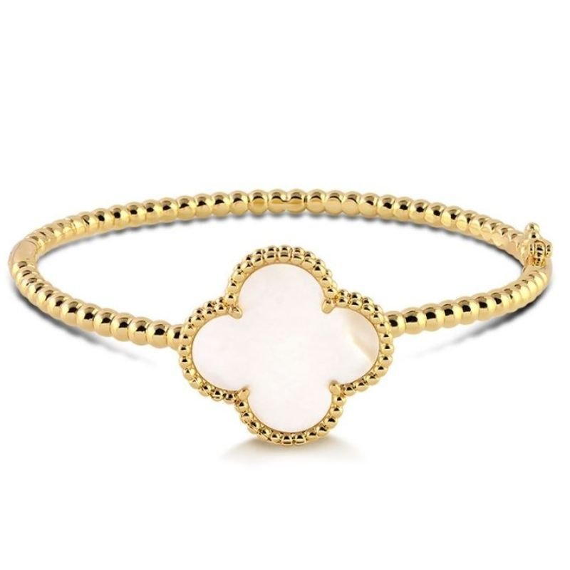 BRACELETE TREVO PEROLADO