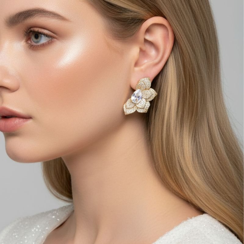 BRINCO FESTA FLOR CRAVEJADA