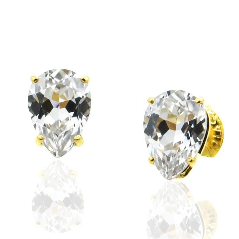 BRINCO GOTA ZIRCÔNIA COLORIDA