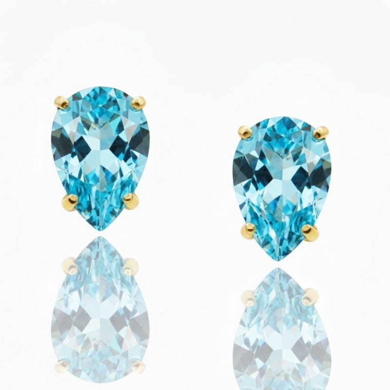 BRINCO GOTA ZIRCÔNIA COLORIDA