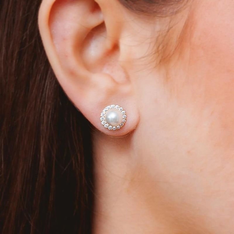 BRINCO PRATA PÉROLA DELICADO