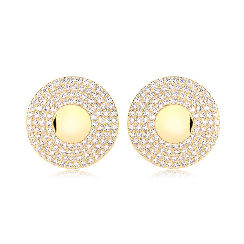 BRINCO REDONDO GRANDE CRAVEJADO