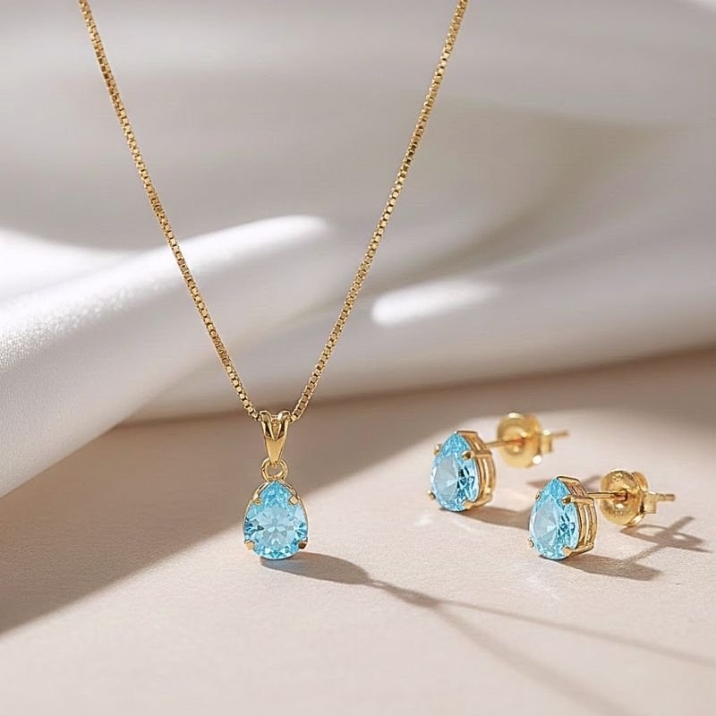 CONJUNTO GOTA ZIRCÔNIA