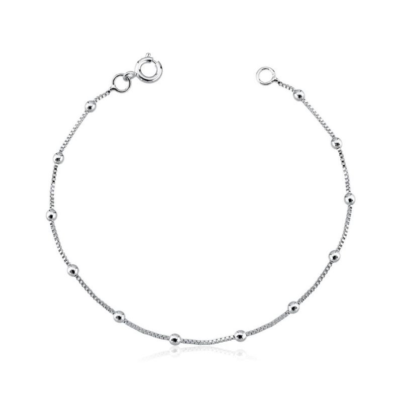 ✨ CORRENTE EM PRATA 925 COM ESFERAS – DELICADEZA AUTÊNTICA E BRILHO ELEGANTE