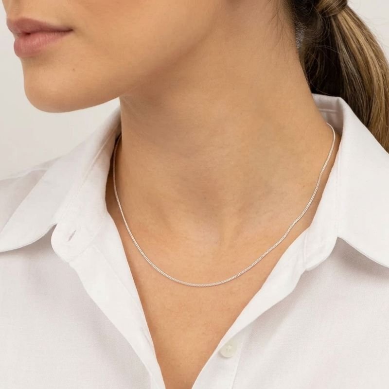 Corrente Grumet Fina Prata 925 – Unissex, Luxo e Para a Vida Toda ✨