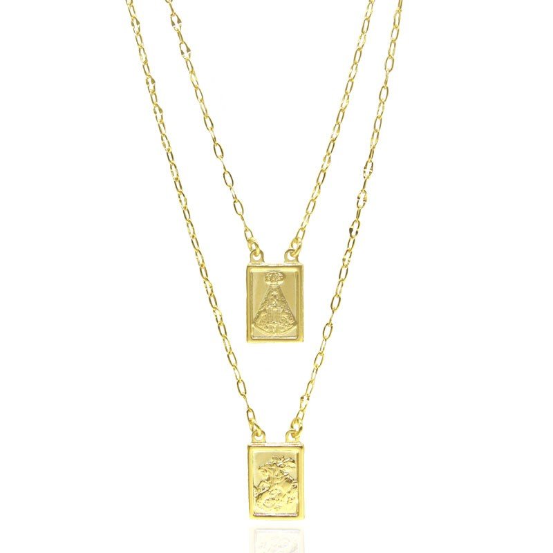 ESCAPULÁRIO APARECIDA E SÃO JORGE