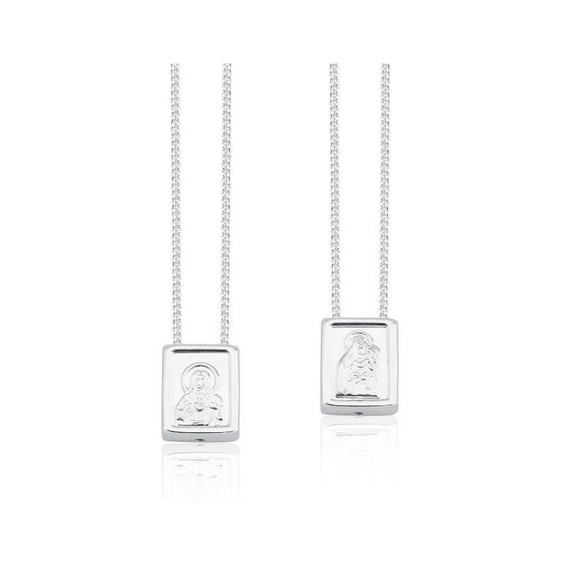 ESCAPULÁRIO PRATA 925 COM CAIXINHA