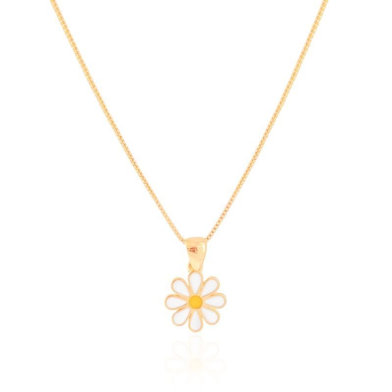 GARGANTILHA INFANTIL MARGARIDA RESINADA