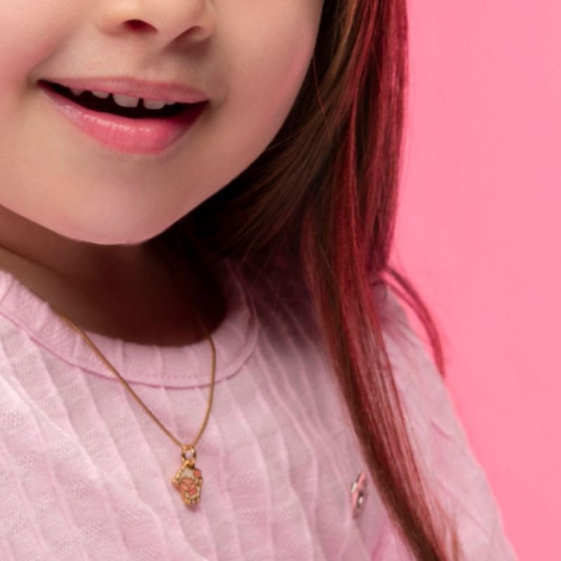 GARGANTILHA INFANTIL OVELHA FOLHEADA