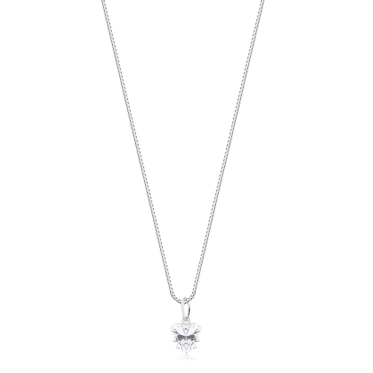 GARGANTILHA PRATA 925 CORAÇÃO