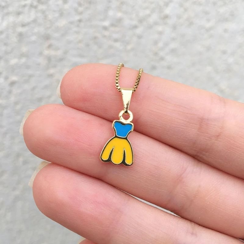 GARGANTILHA VESTIDO BRANCA DE NEVE