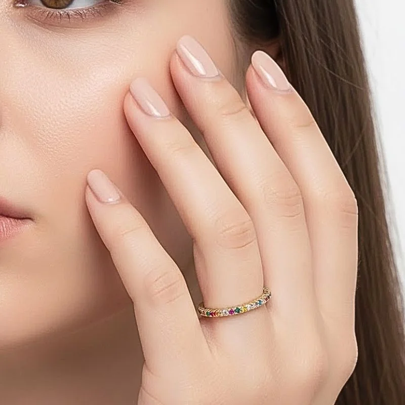 MEIA ALIANÇA MULTICOLOR