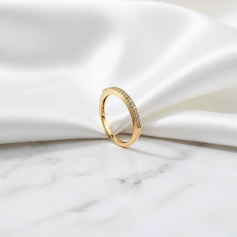 MEIA ALIANÇA ZIRCÔNIAS