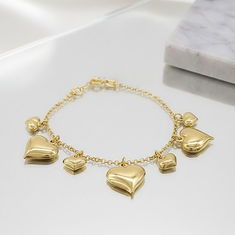 PULSEIRA CORAÇÕES BANHADA