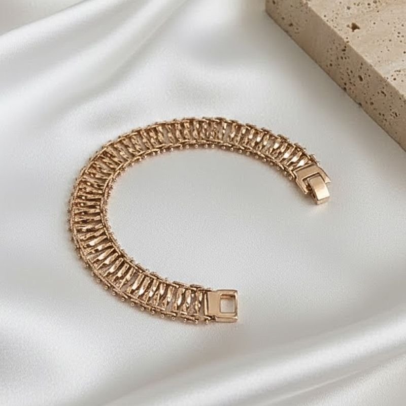 PULSEIRA DIAMANTADA ROSE 19CM