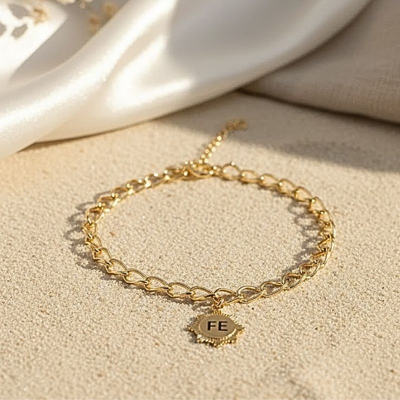 PULSEIRA FÉ BANHADA A OURO