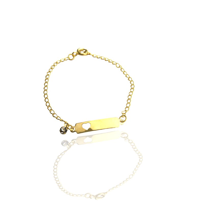 PULSEIRA INFANTIL CHAPA CORAÇÃO