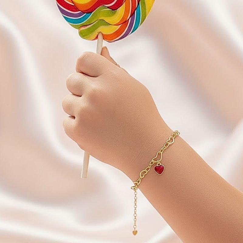 PULSEIRA INFANTIL CORAÇÕES