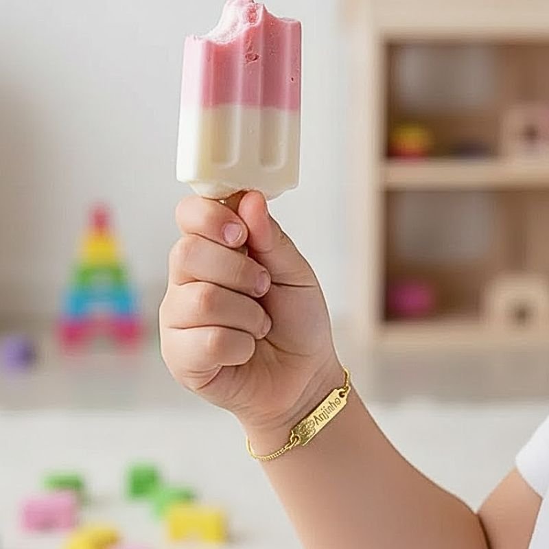 PULSEIRA INFANTIL PLACA ANJINHO