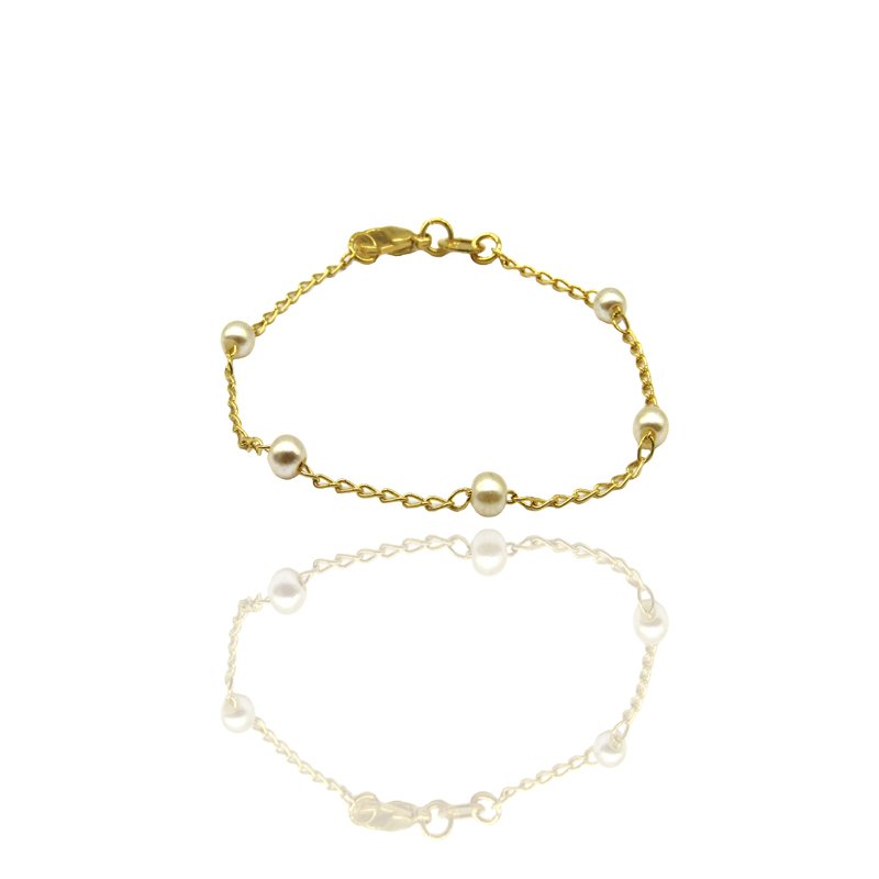 PULSEIRA PÉROLAS FOLHEADA