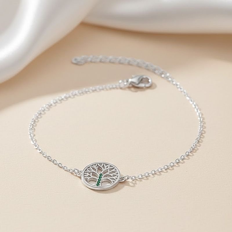 PULSEIRA PRATA ÁRVORE DA VIDA