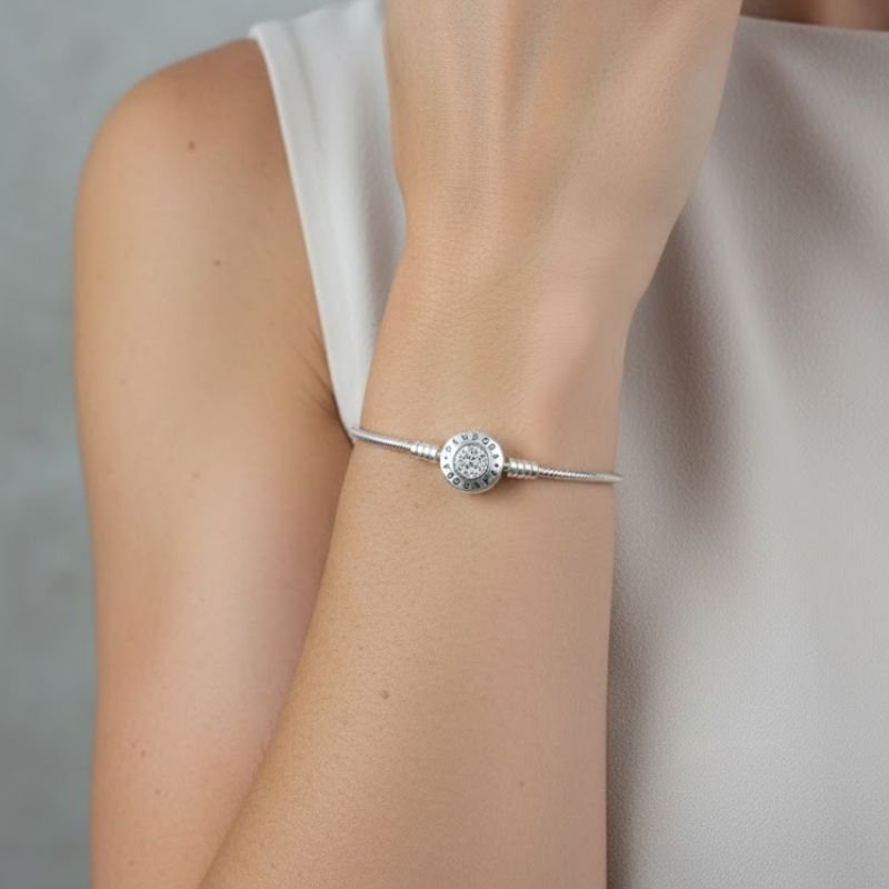 PULSEIRA PRATA PANDORA ABACAXI