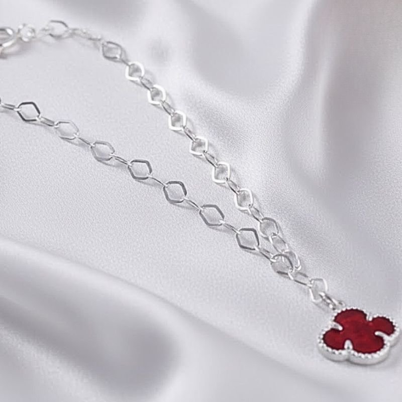 PULSEIRA PRATA TREVO MARSALA