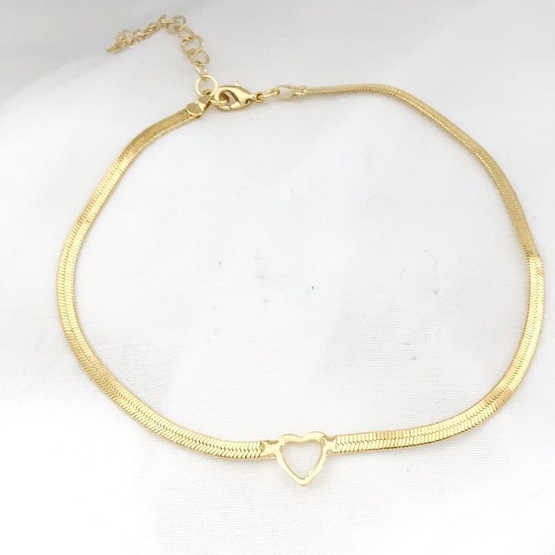 TORNOZELEIRA FITA COM CORAÇÃO