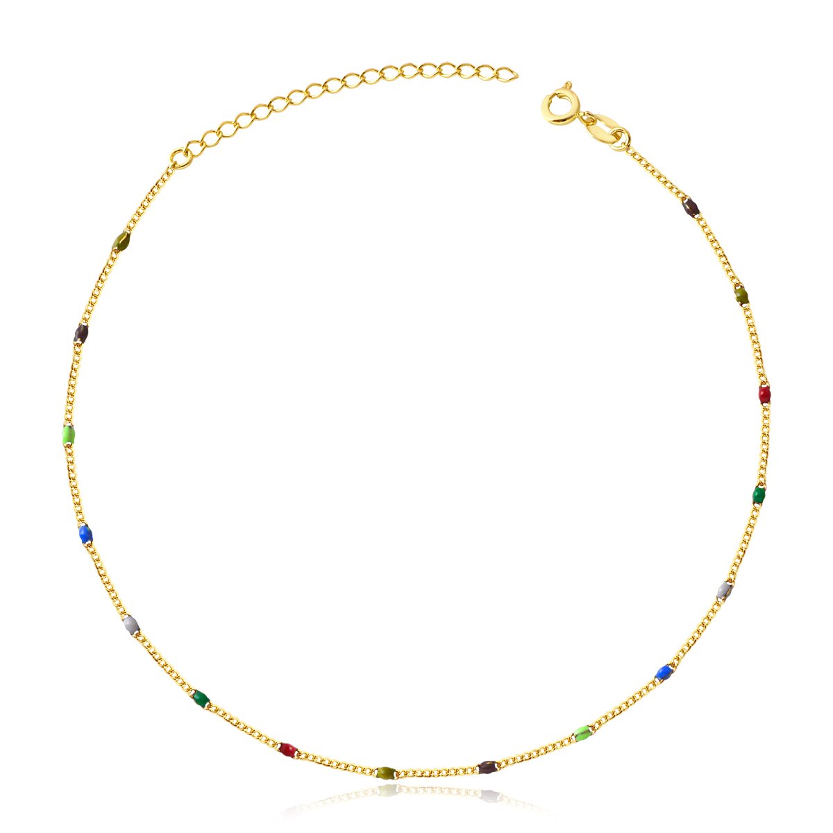 TORNOZELEIRA MULTICOLOR