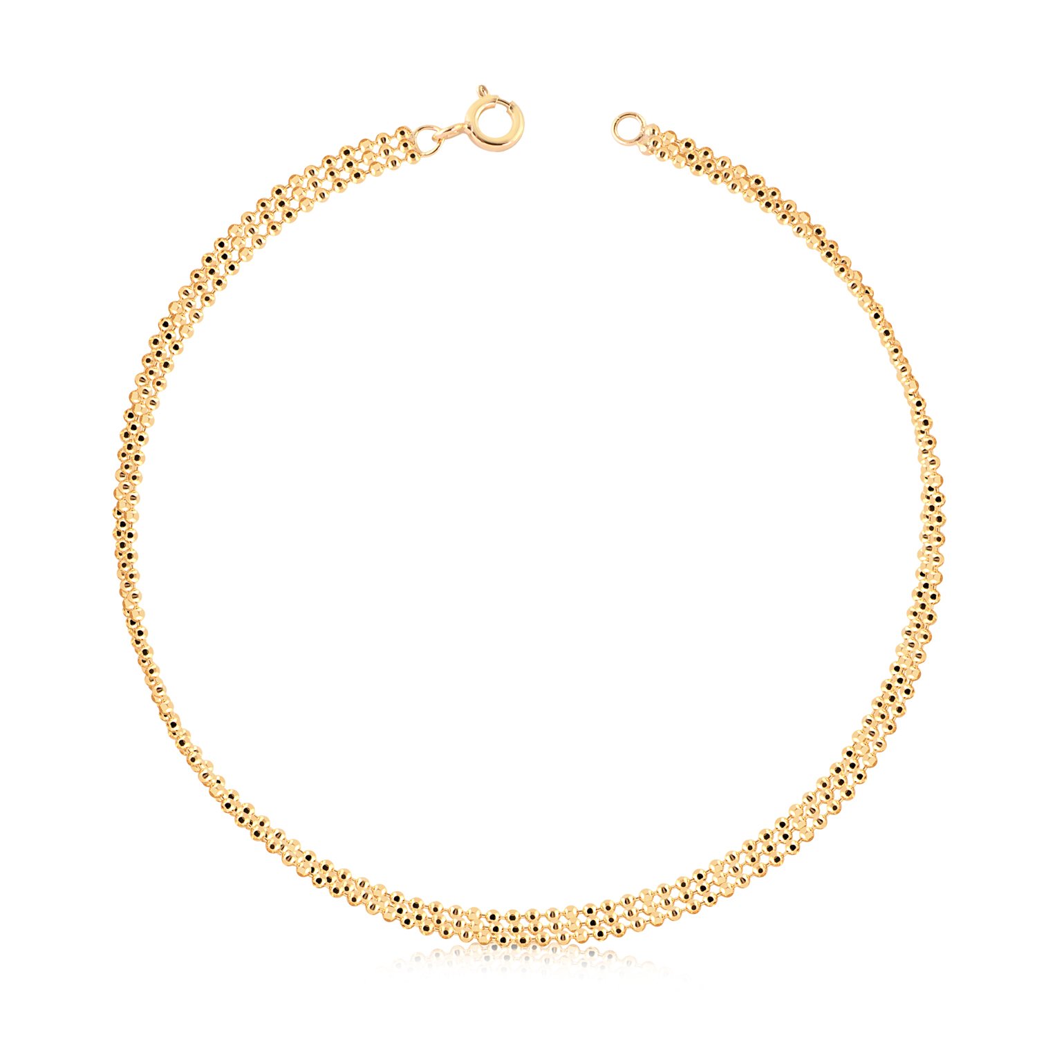 TORNOZELEIRA TRIPLA MALHA BOLINHAS